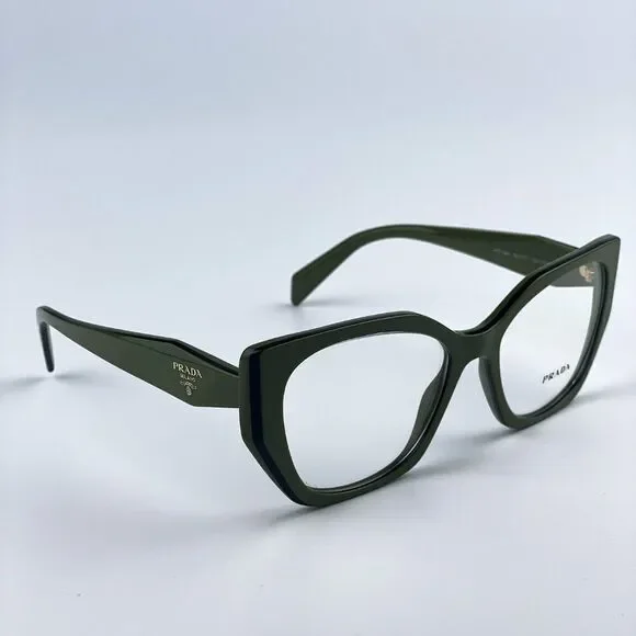 NEW Prada PR18WV 13J1O1 Sage Green Black Cat Eye Women Eyeglasses - Picture 5 of 9